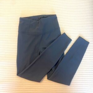 Blue Ribbed Halara Yoga Pants